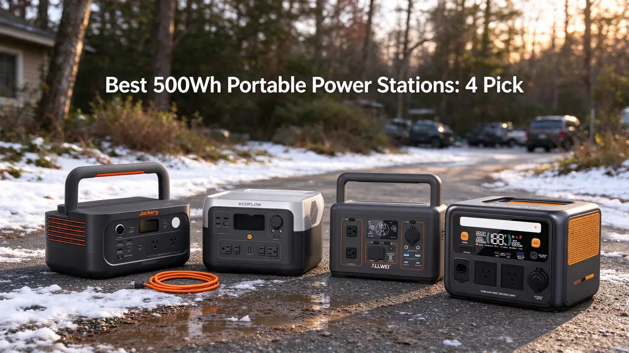 Best 500Wh Portable Power Stations: 4 Picks Ranked