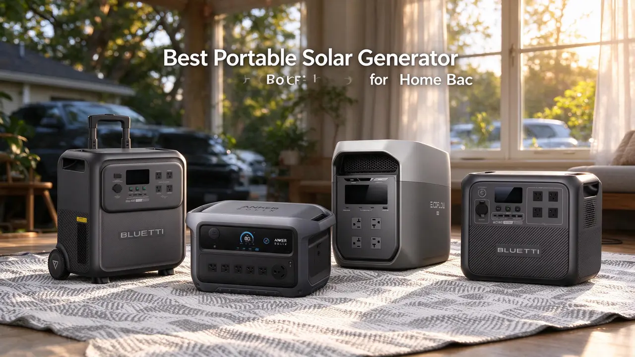Best Portable Solar Generator for Home Backup: What Actually Runs