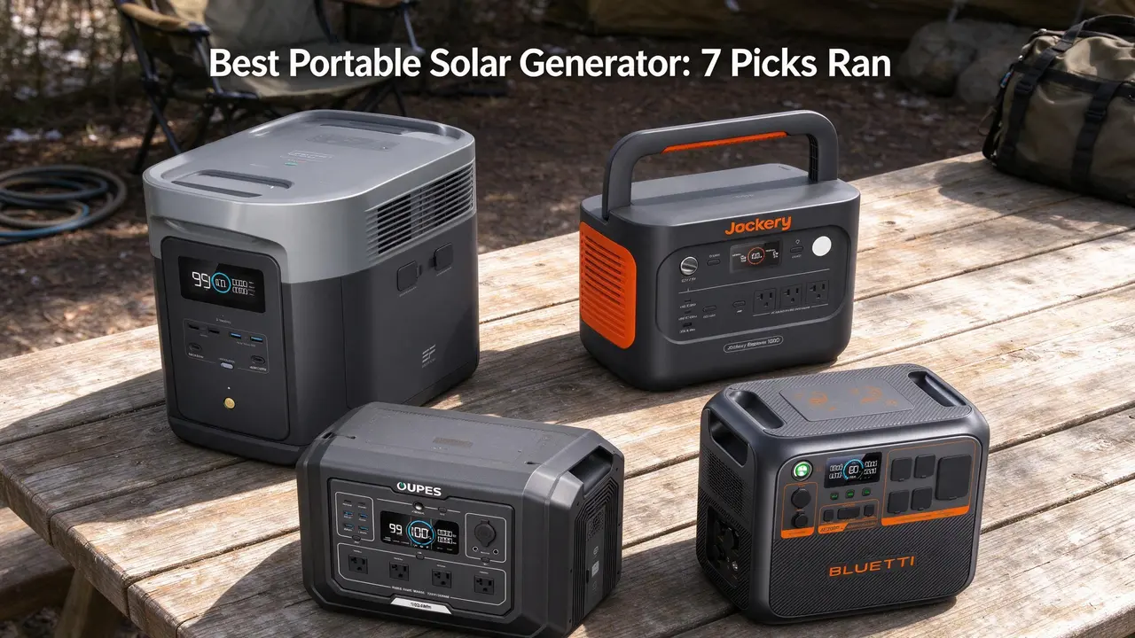 Best Portable Solar Generator: 7 Picks Ranked by Real Use