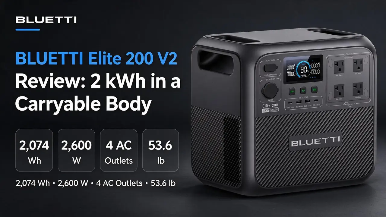 BLUETTI Elite 200 V2 Review: 2 kWh in a Carryable Body