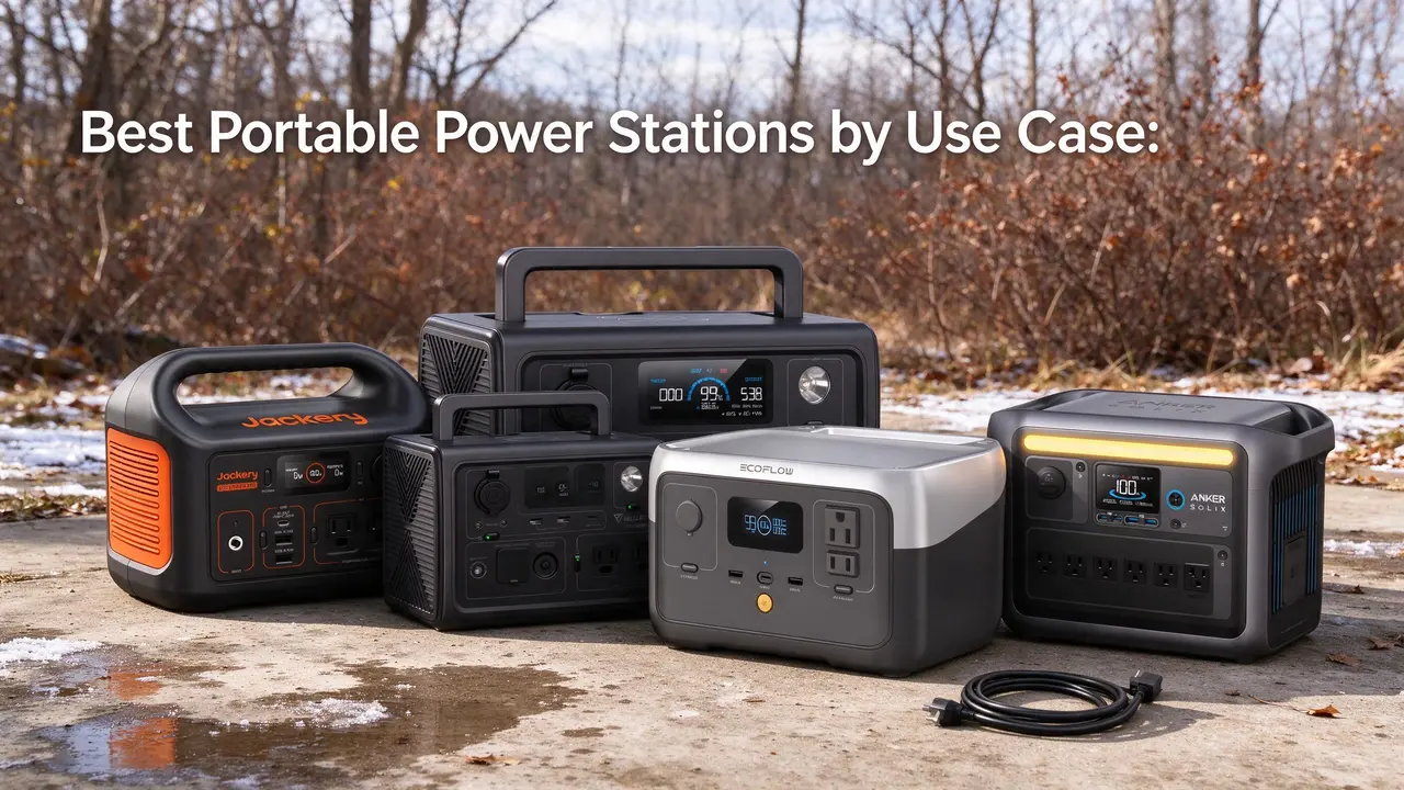 Best Portable Power Stations by Use Case: 8 Ranked Picks for UPS Backup, LiFePO4, Solar, and Travel
