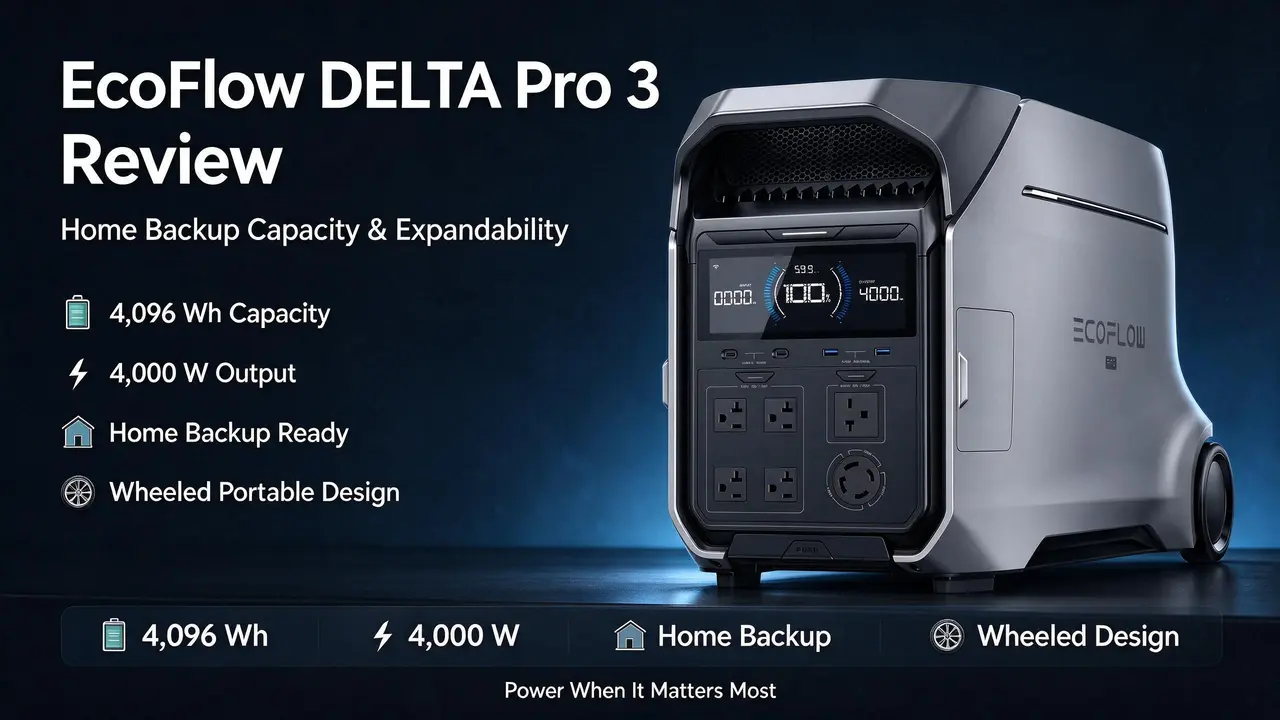 EcoFlow DELTA Pro 3 Review: Home Backup Capacity & Expandability