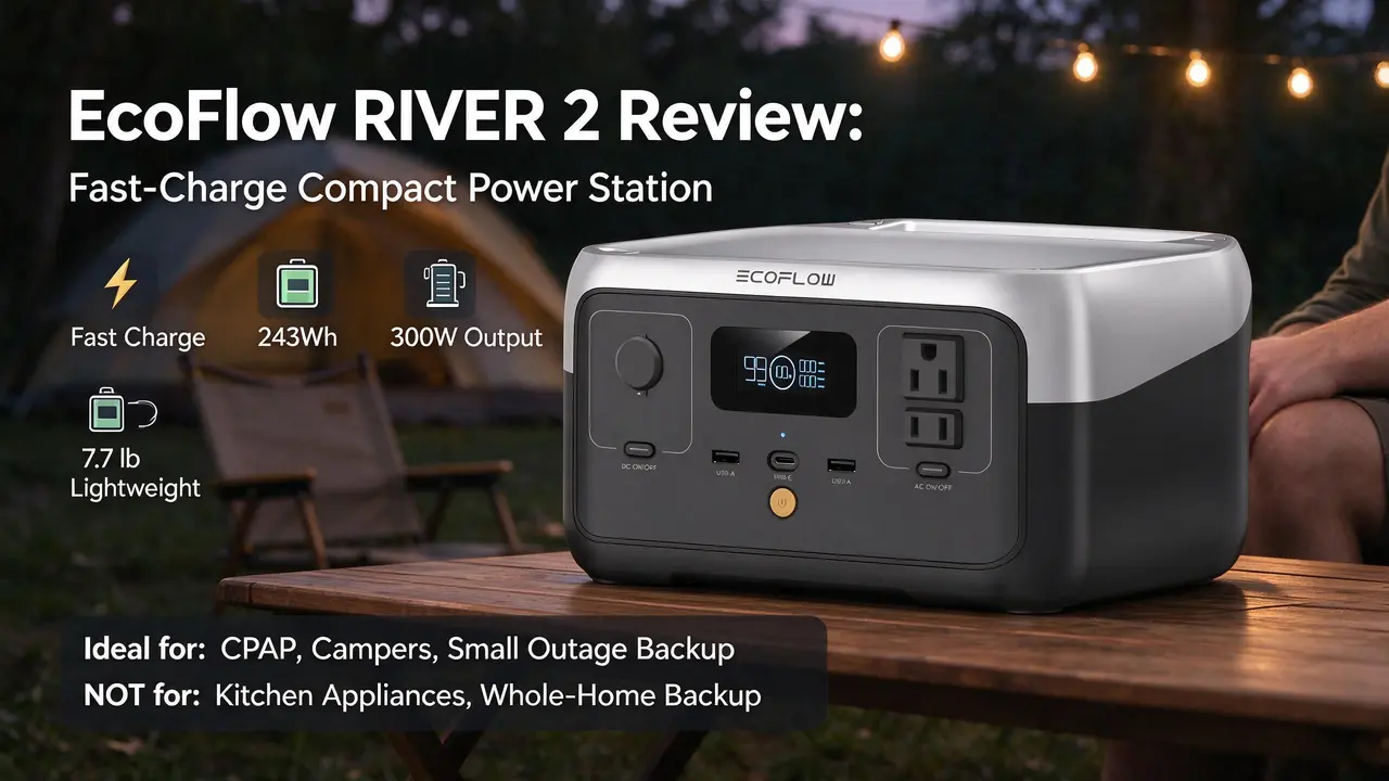 EcoFlow RIVER 2 Review: Fast-Charge Compact Power Station