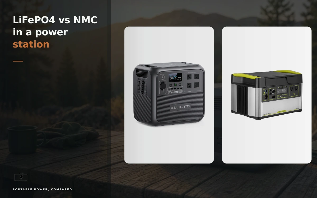 LiFePO4 vs lithium-ion (NMC) power station batteries