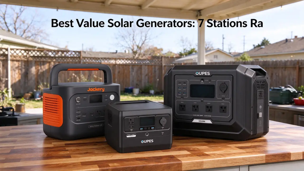 Best Value Solar Generators: 7 Stations Ranked by Price per Wh (OUPES, Jackery, Anker, BLUETTI)