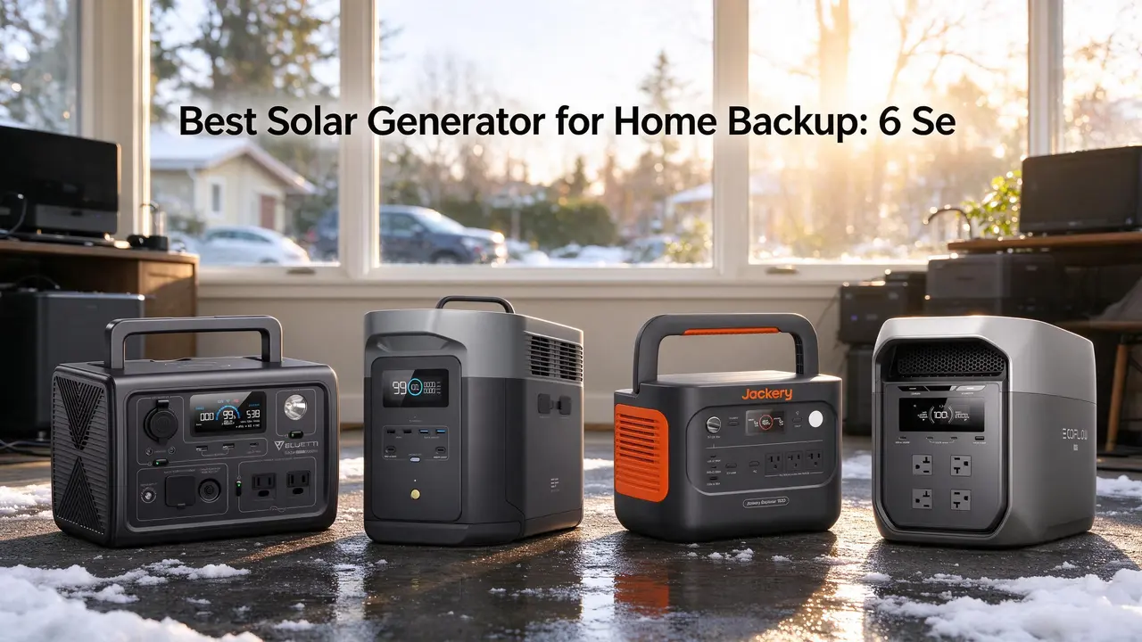 Best Solar Generator for Home Backup: 6 Self-Reliant Picks