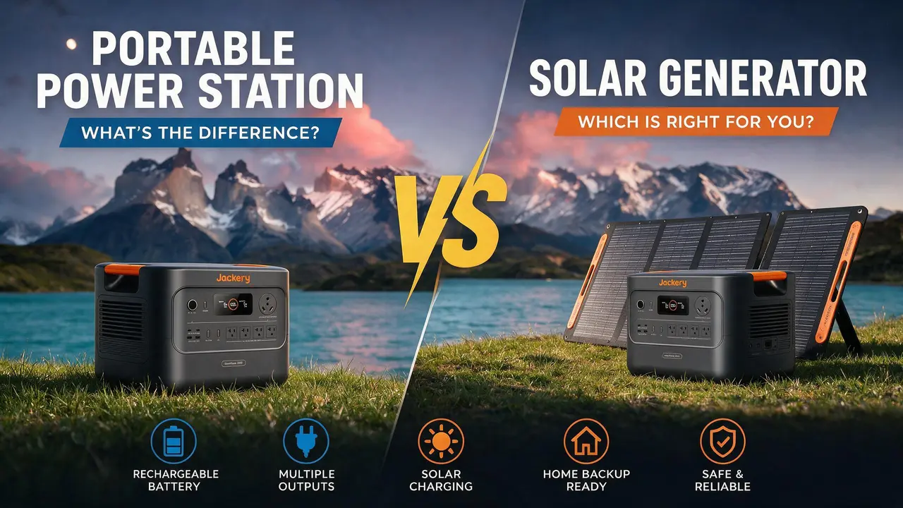 Portable power station vs solar generator: what is the difference?