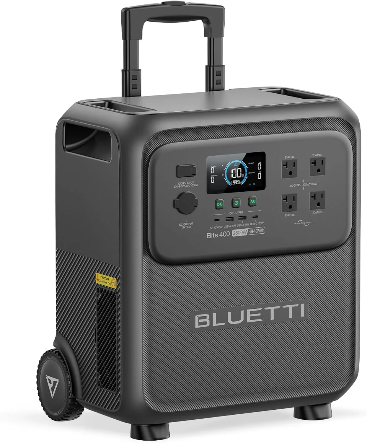 3900W Power Lifting, Essential Home Backup with Wheels, Solar Generator for Home Use, Power Outage, RV Life, Emergencies product photograph