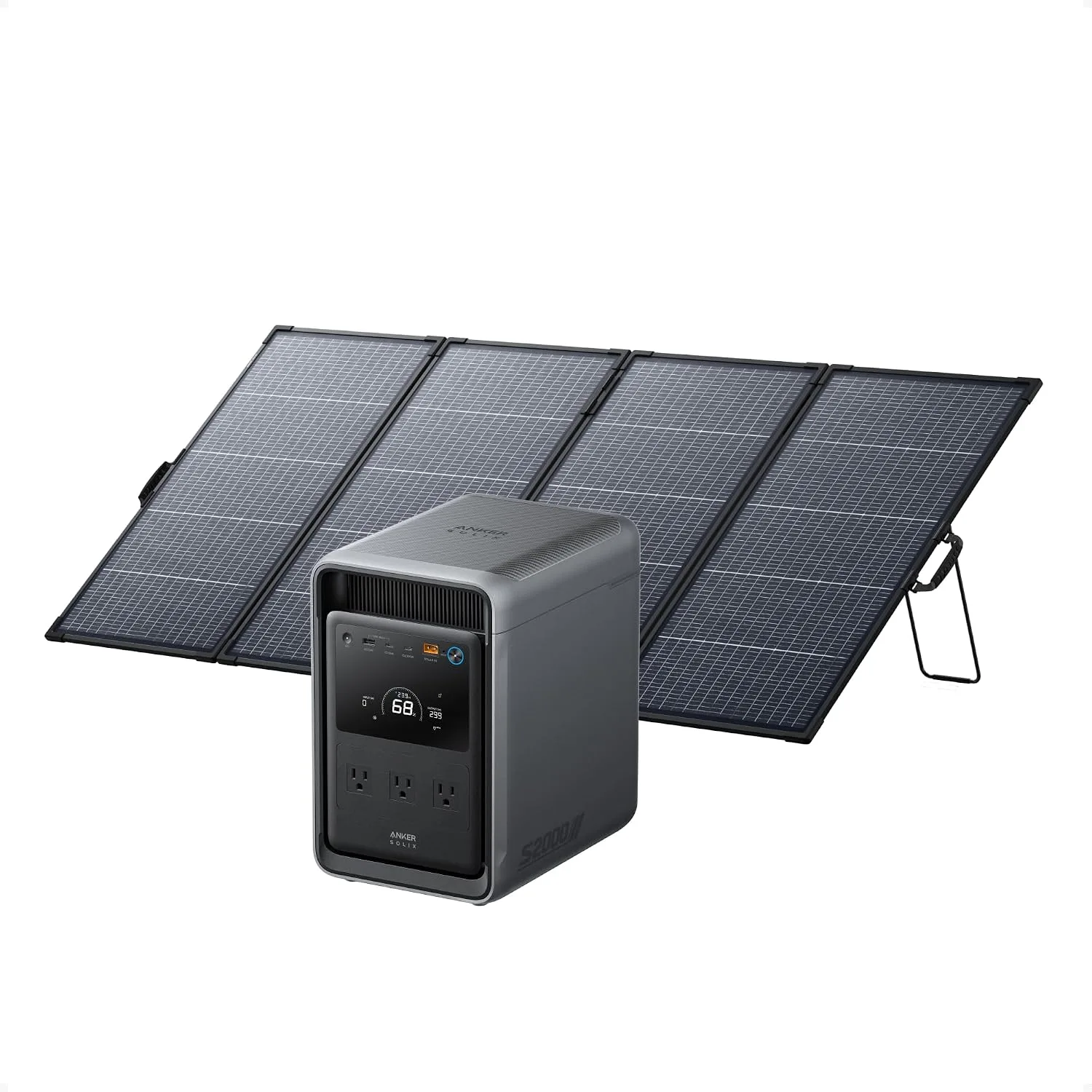 Anker S2000 Portable Power Station with 400W Solar Panel product photograph