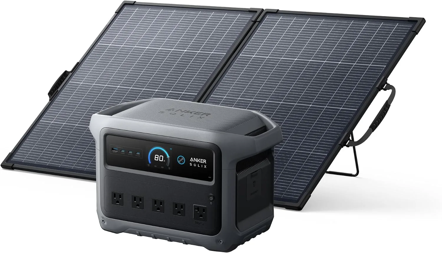 Anker C1000 Gen 2 Portable Power Station with 200W Solar Panel product photograph