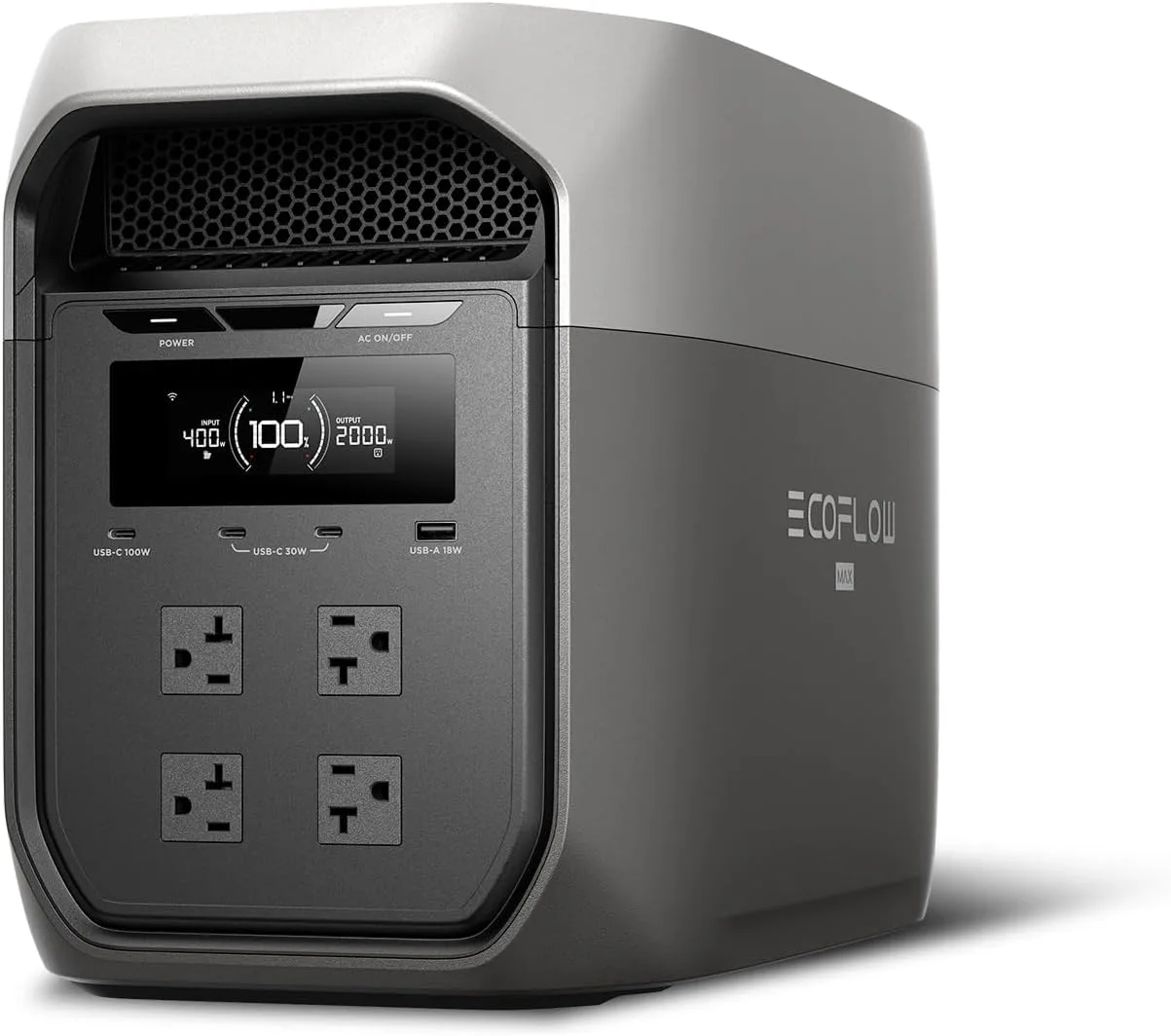 EcoFlow DELTA 3 Max Portable Power Station, 2048Wh LFP Battery product photograph