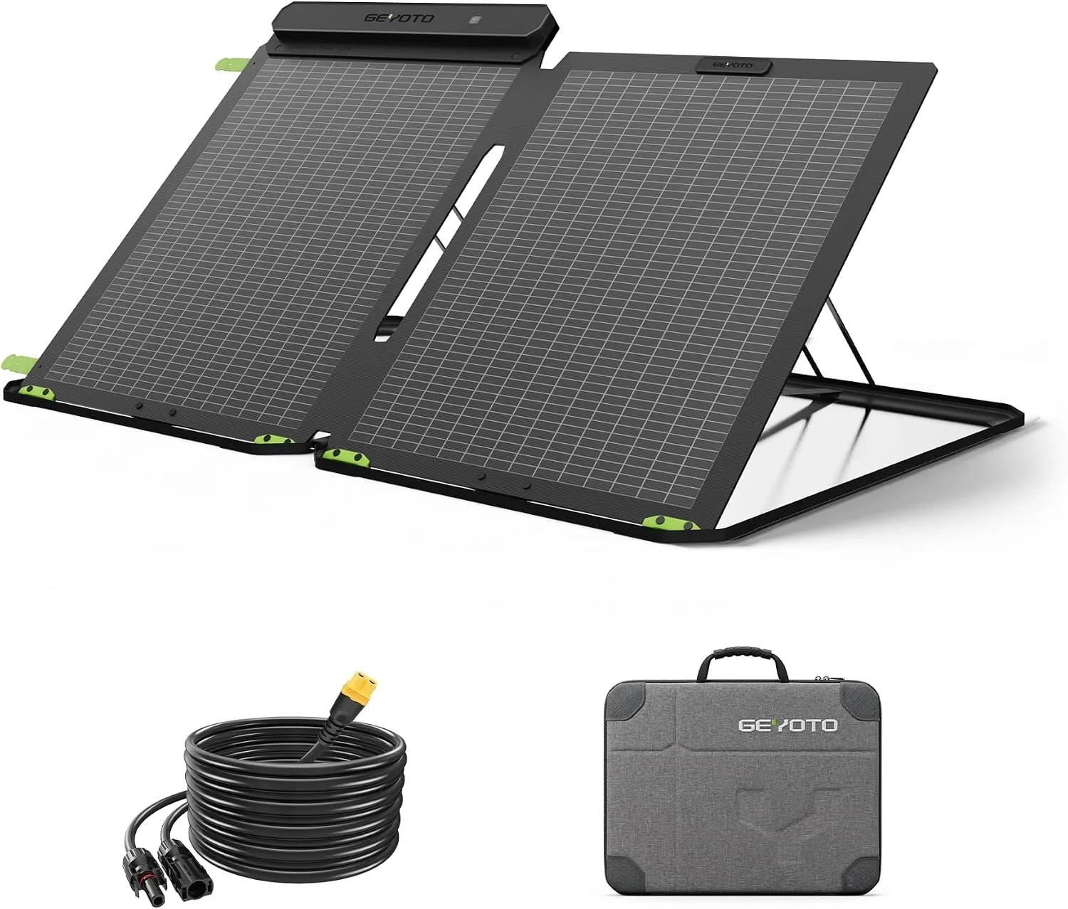 GEYOTO 100W Portable Solar Panel portable power station