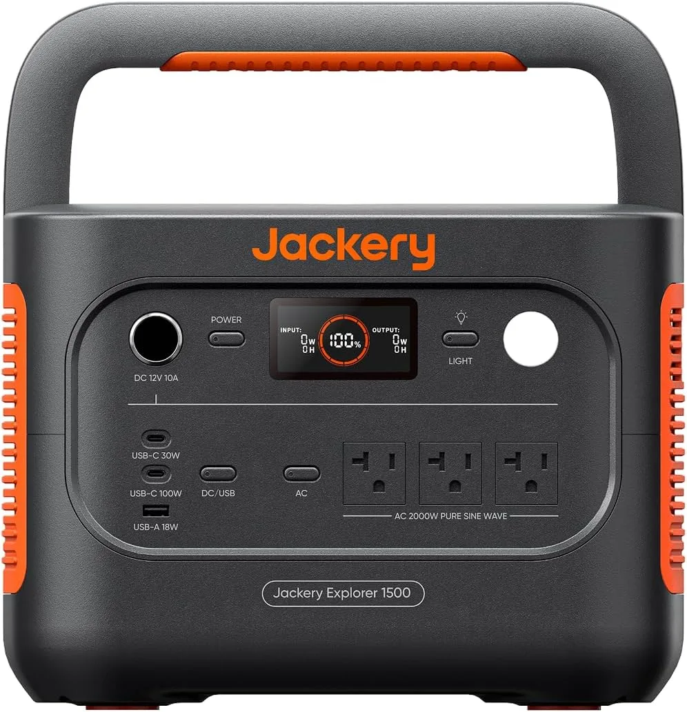 Jackery Explorer 1500 v2 Power Station,1536Wh,2000W Output product photograph