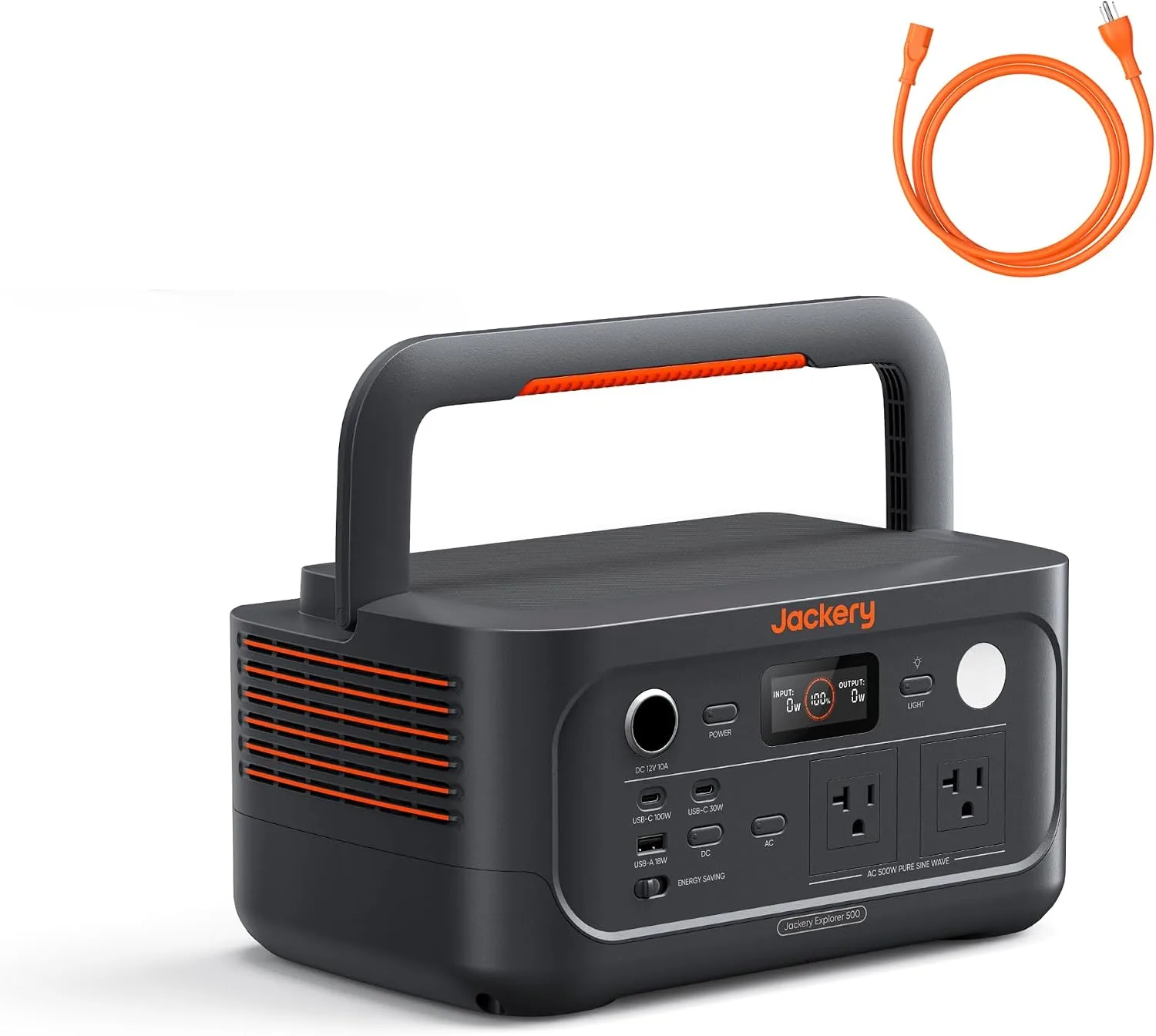 Jackery Explorer 500 v2 Power Station, 512Wh/500W, AC Cable Included product photograph