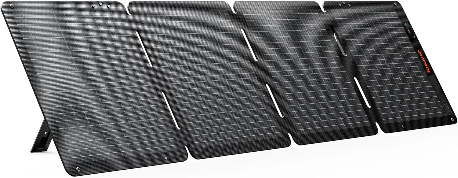 Jackery SolarSaga 100W Air Solar Panel, 23% Conversion Efficiency Bifacial Panels, IP65 Waterproof, product photograph