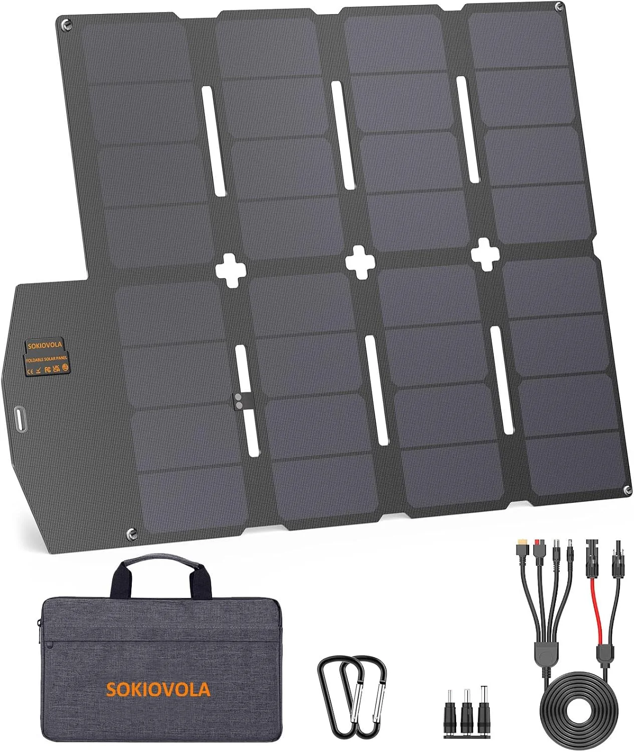 SOKIOVOLA 100w portable solar panel mc 4 portable power station