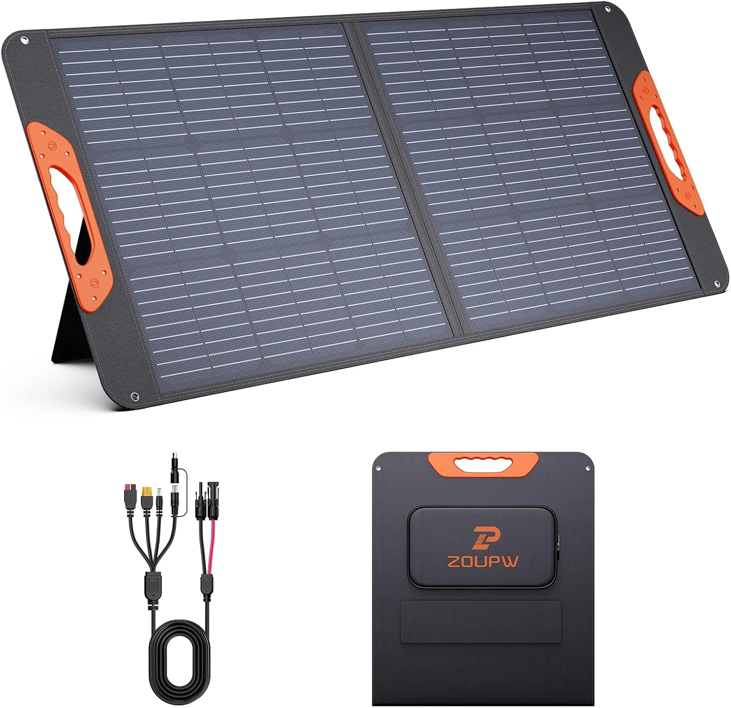 ZOUPW 100W Portable Solar Panel for Power Station product photograph